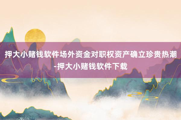 押大小赌钱软件场外资金对职权资产确立珍贵热潮-押大小赌钱软件下载